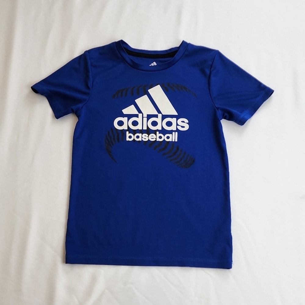Adidas Blue Short Sleeve T-Shirt - Picture 1 of 8